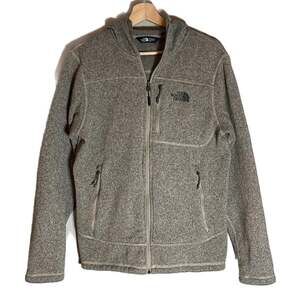 The North Face Gordon Lyons Full-Zip Sweater Fleece Jacket Gray, Size M